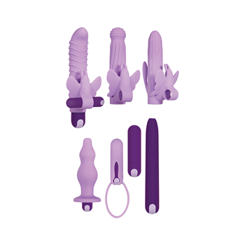 Lilac desires - Vibrator sleeve set - 7-delig (Paars)